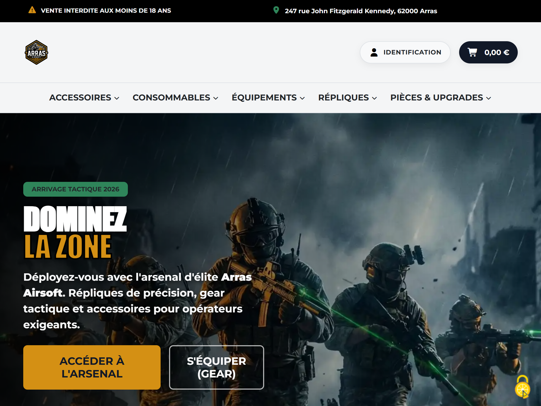 Arras Airsoft - e-commerce Sylius