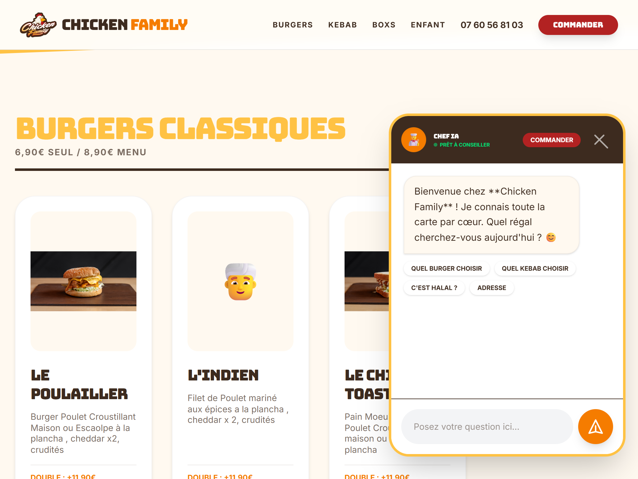 Projet Chicken family